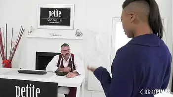 Petite Big Tits Ebony Babe Avery Jane Gives A Hardcore Interracial Fuck At Her Agency Audition