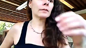 My hot stepsister jerks off her pussy on cam