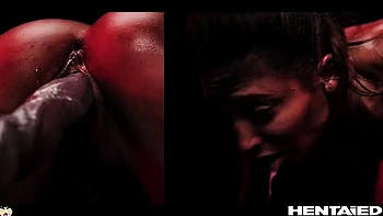 Alien Hunter Talia Mint's Perfect Anal Creampie Solo