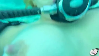 Horny Octopus Fucks Supergirl MILF with Huge Clit Underwater