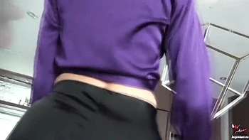 Blonde Angel's Handjob and Titty Fuck with Huge Cock