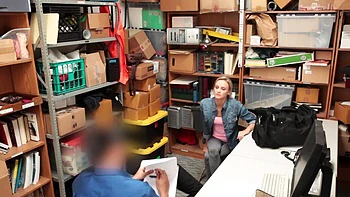 Wrex Oliver screws skinny Emma Hix in office
