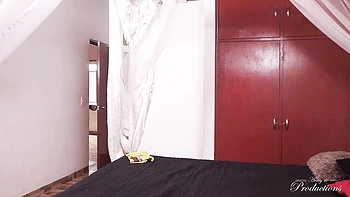 Latina Beauty's Rough Bareback Threesome Creampie