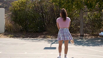 Nathan Bronson and Liv fuck hard outdoors in miniskirt