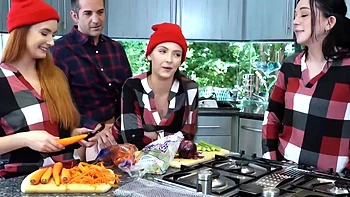 Crazy Redhead Amateur Group Orgy