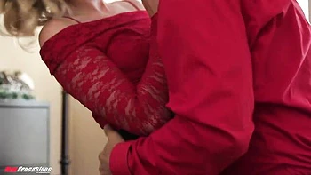 Curly Sophia Sterling fucked doggy style