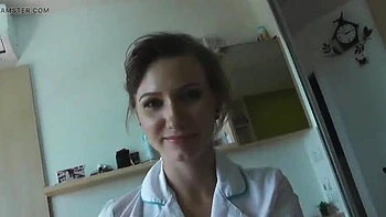 Naughty Step Mom Nurse Fucks Boy POV with Gloves