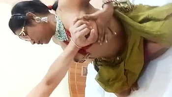 Delhi Bhabhi Caught Watching Porn, Squeezing Boobs, Then Hot Bed Sex with Young Office Pal