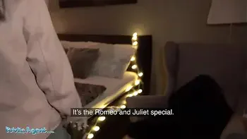 Public Agent Aaeysha gets fucked on Valentines Day in a hotel room