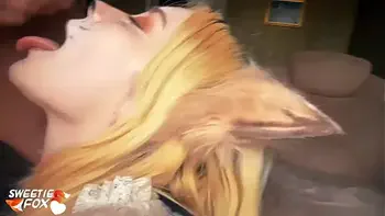Steampunk Girl Hard Doggy Sex and Blowjob with Oral Creampie - Fox Cosplay