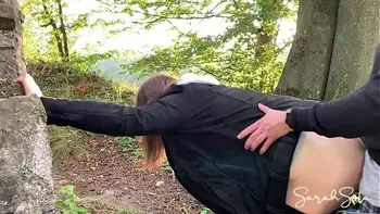 Public blowjob and fuck on a sightseeing tour - we nearly got caught