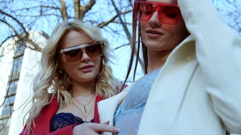 Stella, Lika, Mike in wild hardcore FFM threesome