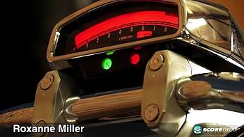 Busty Biker Babe Roxanne Masturbates Solo