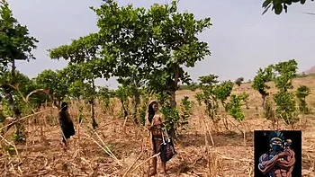 Petite Muslim Teen in Hijab Dominated by Big Black Cock Outdoors