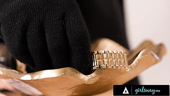 Kleine Brünette Aften Opal reitet Dildo und bläst