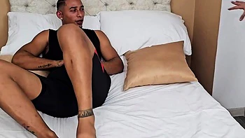 Hot milf teaches stepson to fuck while hubby's away