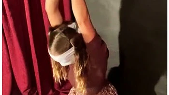 Submissive Slut Tied Up, Gagged & Pounded With Vibrator