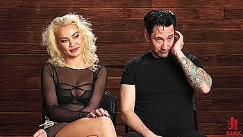 Bound Brunette Teen Threesome Squirt