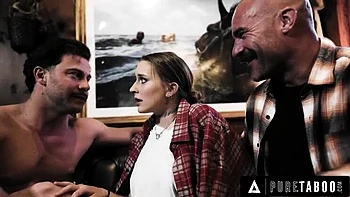 Hairy Mature Neighbor Laney Grey Loses Virginity with Big Tits BJ & Foot Play