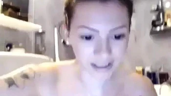 Sexy cam slut strips and showers solo amateur