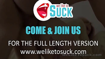 Блондинка-тинейджерша глотает и лижет киску