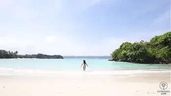 Putri Cinta stripping and bending over ready to receive a big cock