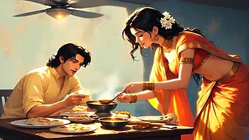 Indische Bhabhi hart doggystyle gefickt nachts - stille 3D-Animation