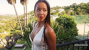 Lia Lin Takes Big Cock Outdoors POV