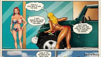 Flag Girls pt. 1 - White Girls discover Huge BBC on Beach Trip