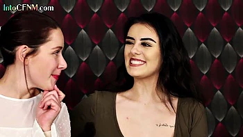 Naughty CFNM babes love deepthroat and big ass