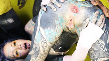 Tattooed Sluts DAP Threesome Madness