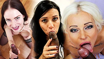 Milf POV Sucks BBC in Interracial Fuck