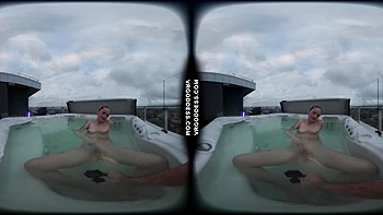 Adele Jerks Off Naked in Jacuzzi BTS