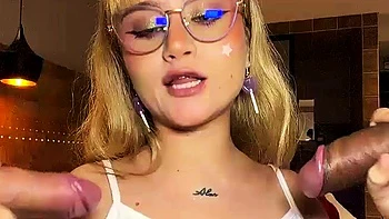 Two horny Latinas suck big cocks and take hard pounding live