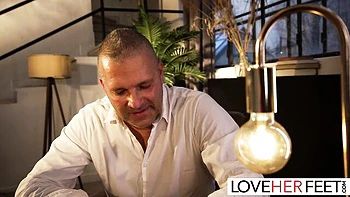 Thomas Stone and Eden Ivy Worship Sexy Feet Slave