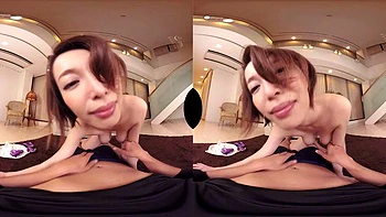 Asian Babe Sucks and Rides in VR