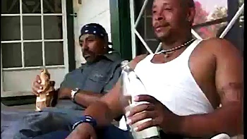 Black Gang Fucks with Double Penetration Doggy