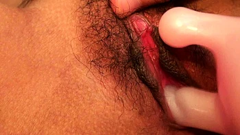 Black Asian girl fingering pussy and fucking ass with toys