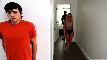Blonde Stepsister Fucked Hard for Stepdad's Card