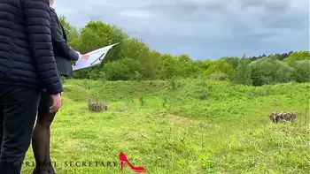 my private secretary roughly used outdoors and destroying her business clothes