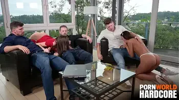 New Best Friends Cindy Shine and Isabella De Laa Enjoy Lesbo Session Before DP Orgy