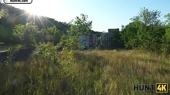 Horny Russian Slut Cheats Publicly With Stranger