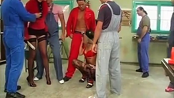 Vivian & Cynthia’s Hardcore Mechanic Gangbang