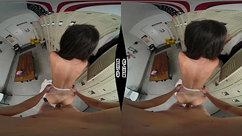 Brunette Teen Plays by the Brooks VR