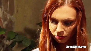 Brunette BDSM Babe Licked & Fingered in Bath