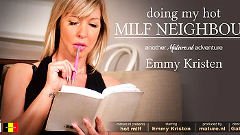 Blonde Milf Emmy Loves Sucking and Fucking Her Neighbor's Hard Cock