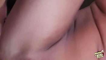 Slim Brunette Teases Toys Before Big Tits Threesome