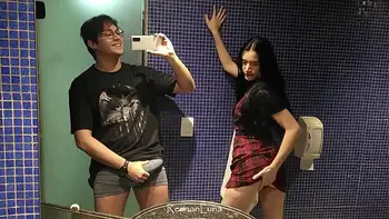 After the party I fucked the hot ass in the motel bathroom!