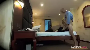 18 year old Filipina hooker fucks a big dick foreigner