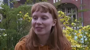 Ersties: Norwegian Cutie Rubs Her Hairy Pussy